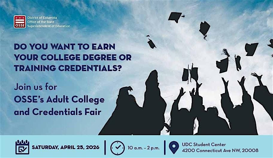 2026 Adult College and Credentials Fair at University of the District ...