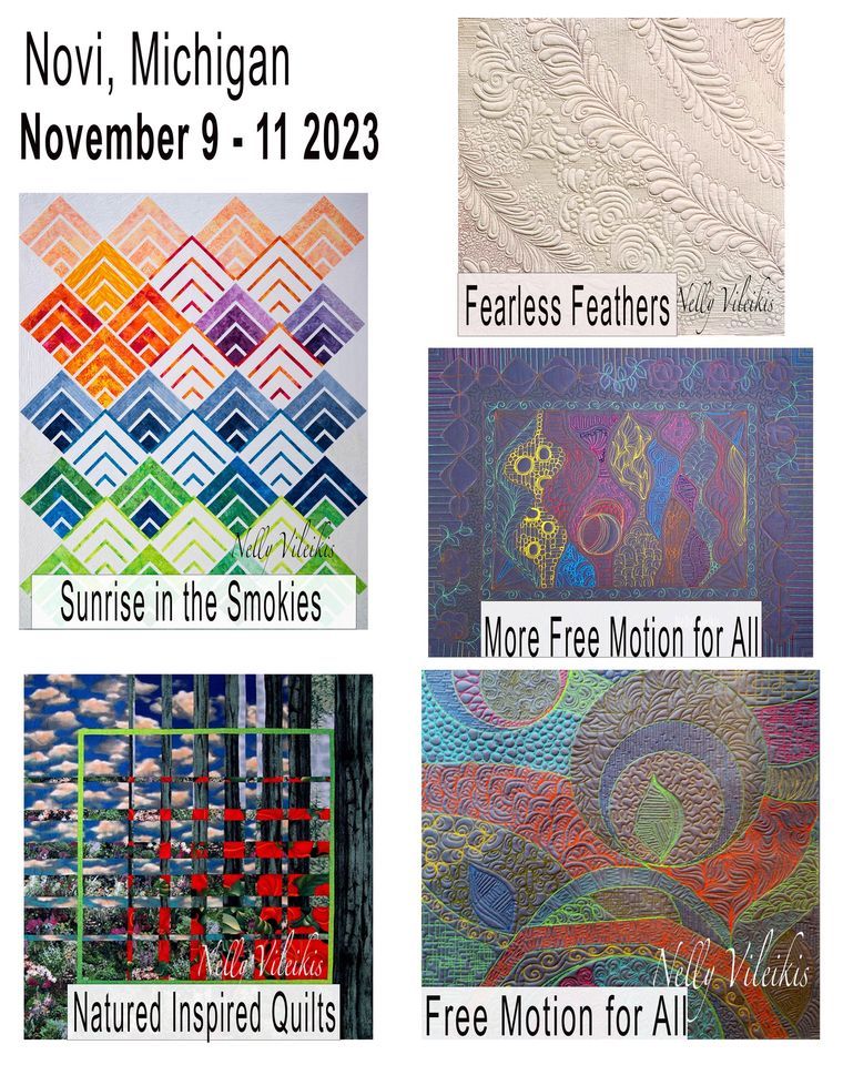 Artelas Quilts by Nelly Vileikiss event Teaching at the Sewing Expo in