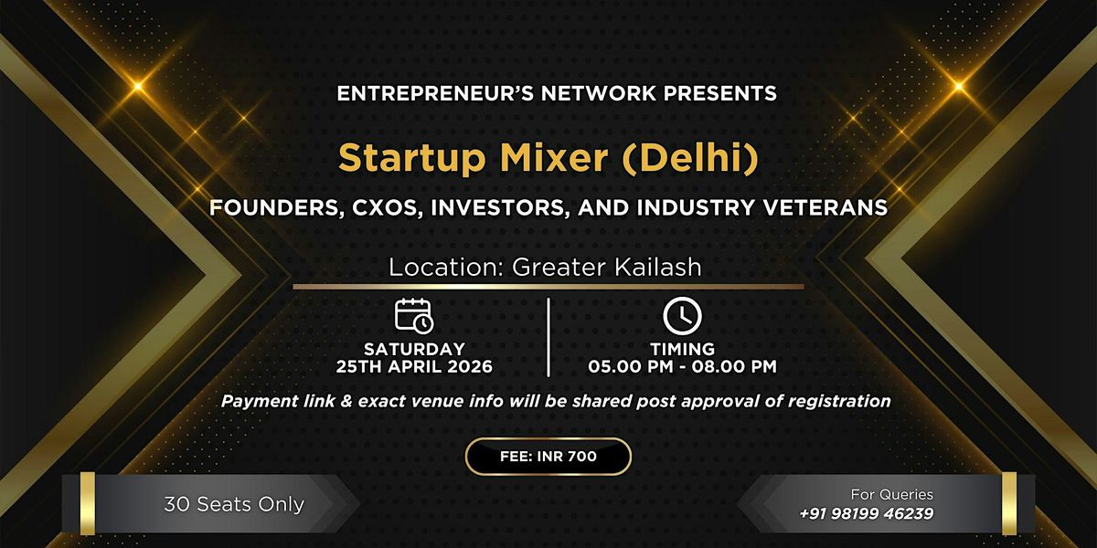 Startup Mixer (Delhi)