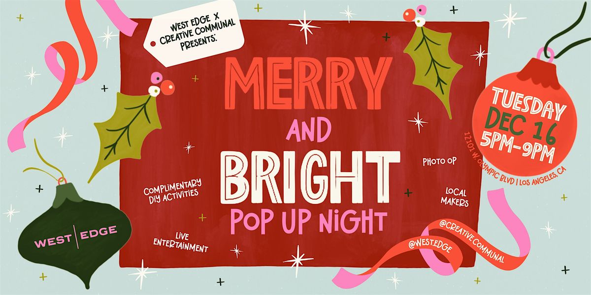 Merry & Bright Pop Up Night