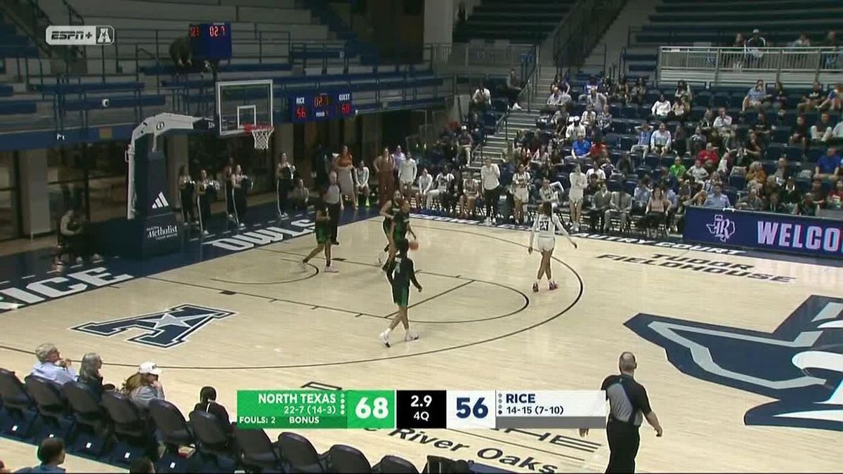 Rice Owls at North Texas Mean Green Womens Basketball