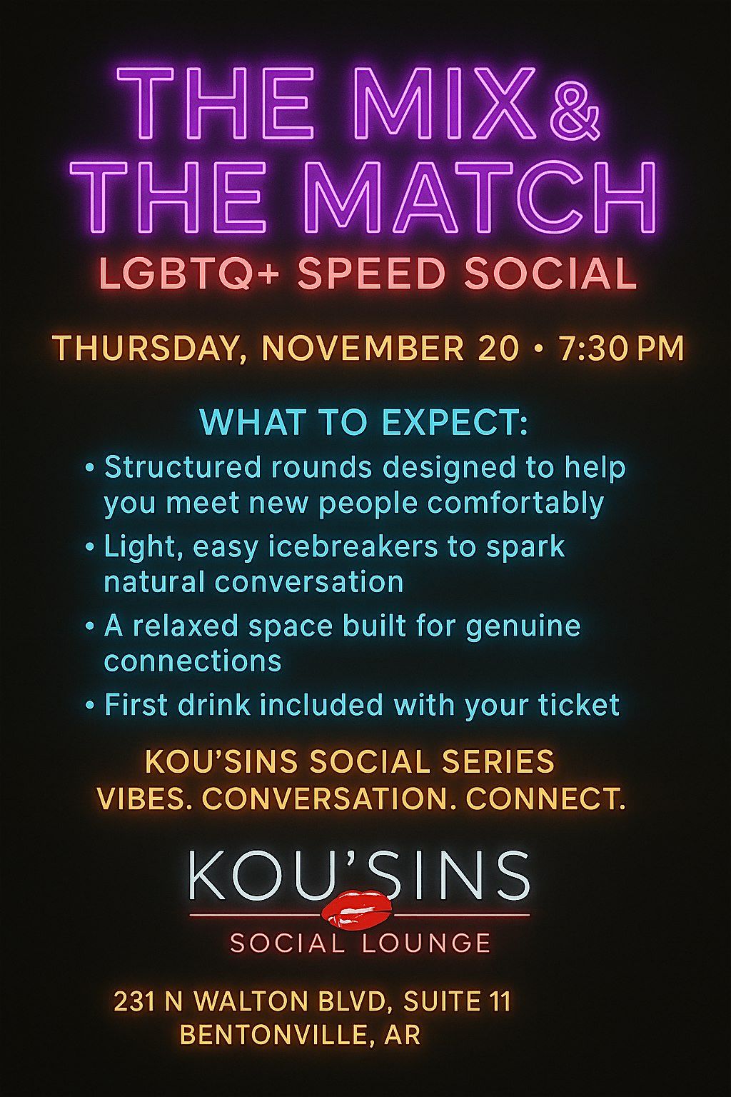 The Mix & The Match (LGBTQ+ Speed Social)