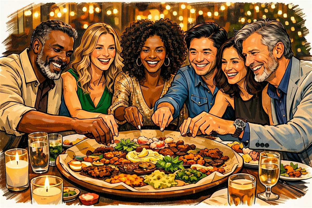 End of the Month Celebration Dinner Party with Ethiopian Cuisine
