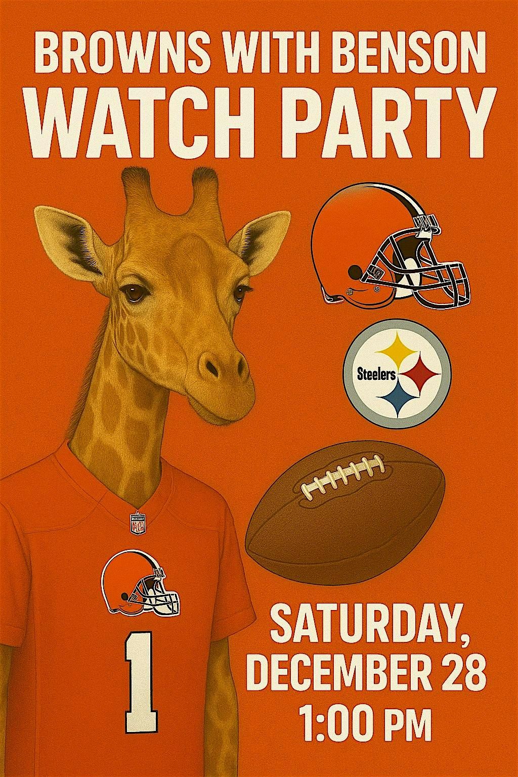 Browns with Benson: A Football Watch Party at Barkheimer Barns