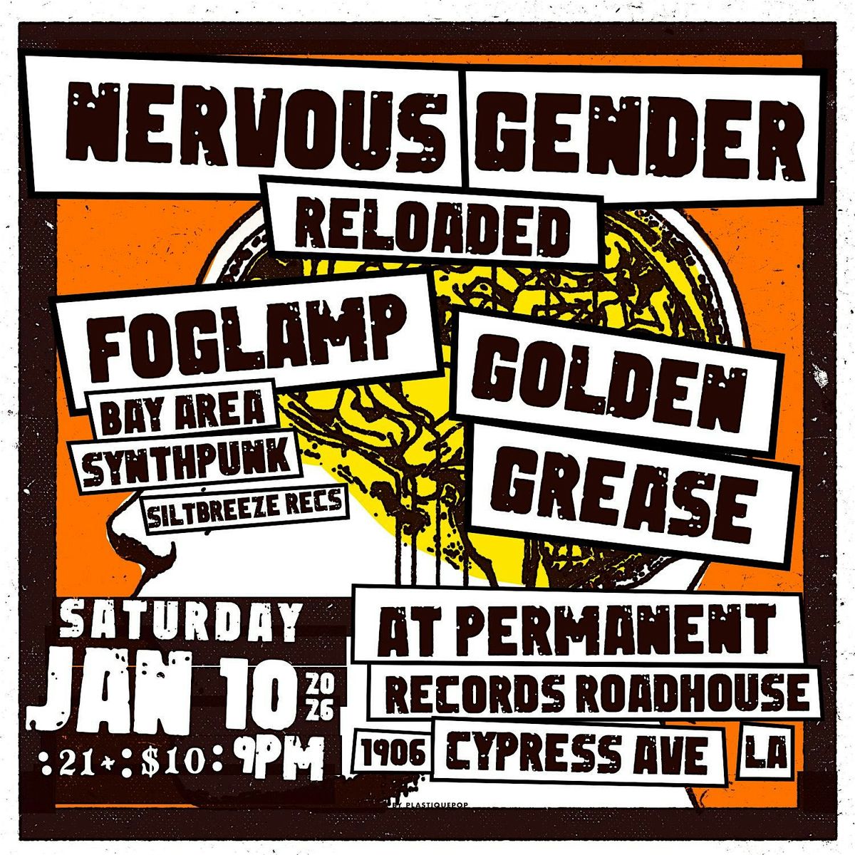 Nervous Gender, Foglamp, Golden Grease