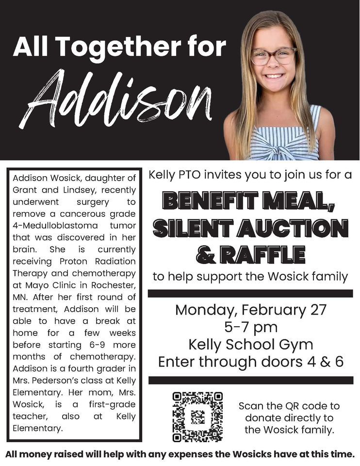 All Together for Addison J Nelson Kelly Elementary School, Grand Forks, ND February 27, 2023