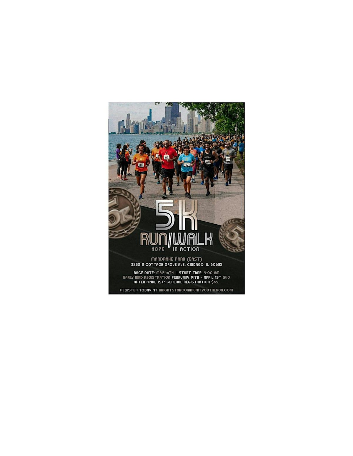 Bright Star Community Outreach Hope In Action 5K Run\/Walk