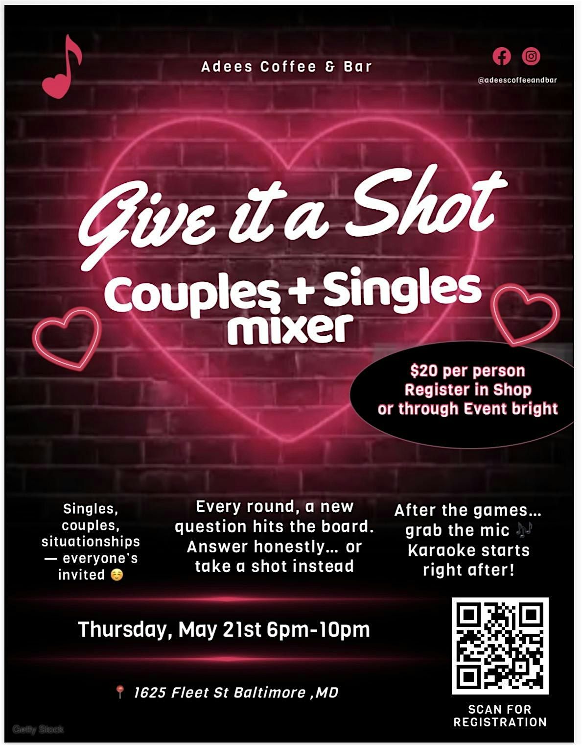 Give it a shot couple and singles mixer