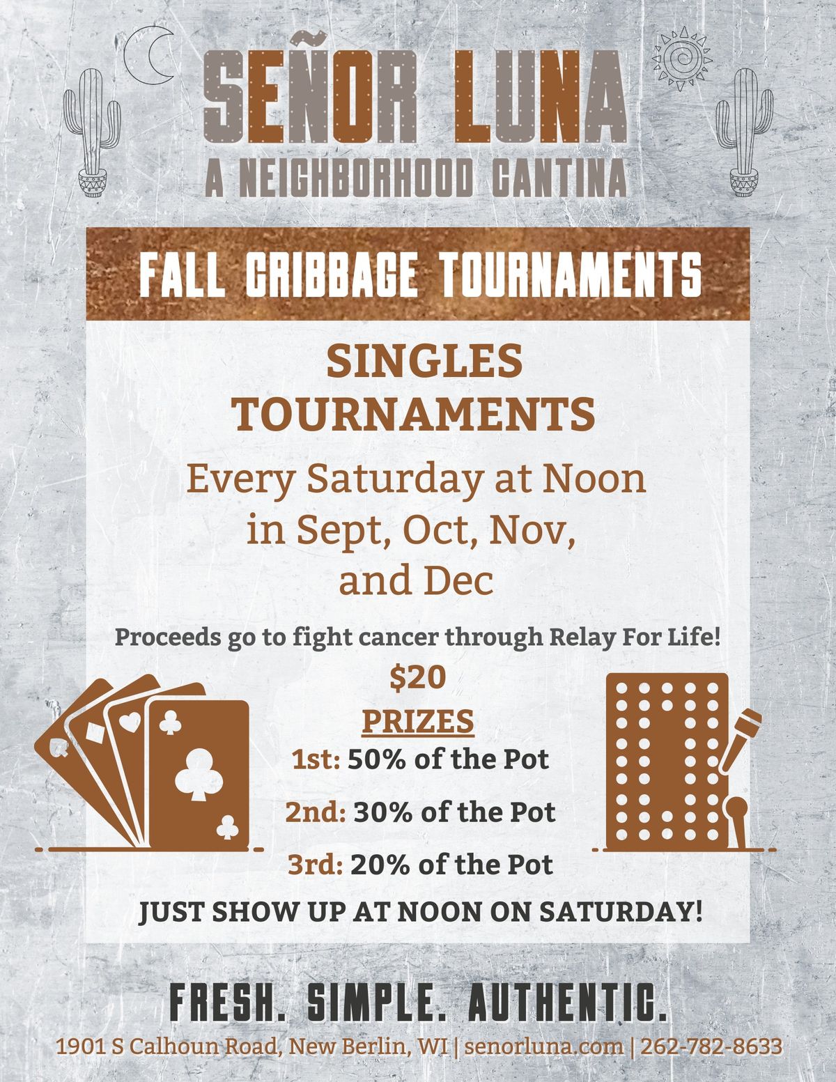 Fall Cribbage Tournaments 1901 S Calhoun Rd, New Berlin, WI, United