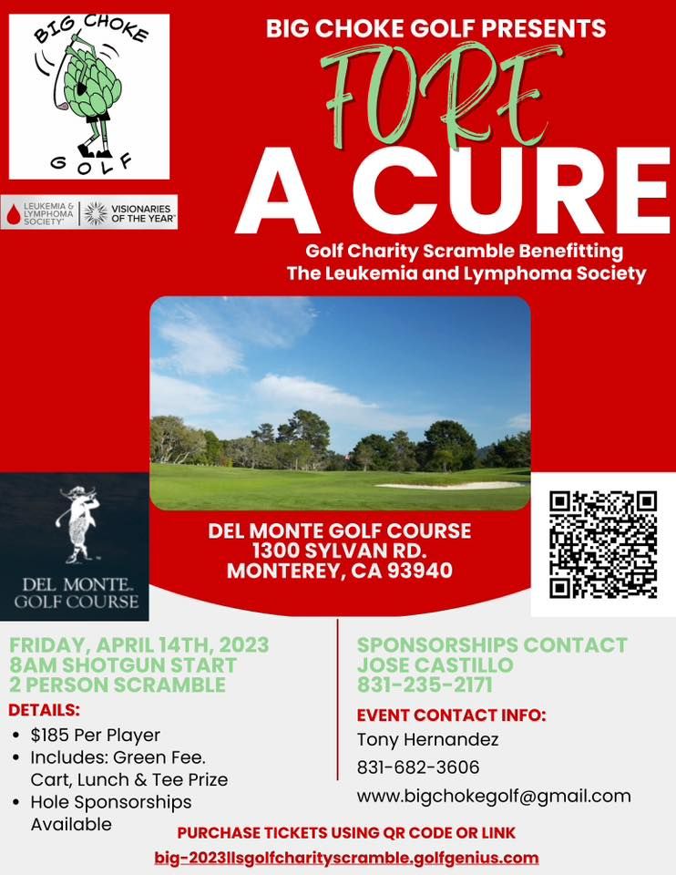 2023 LLS Charity Golf Scramble | Del Monte Golf Course, Monterey, CA ...
