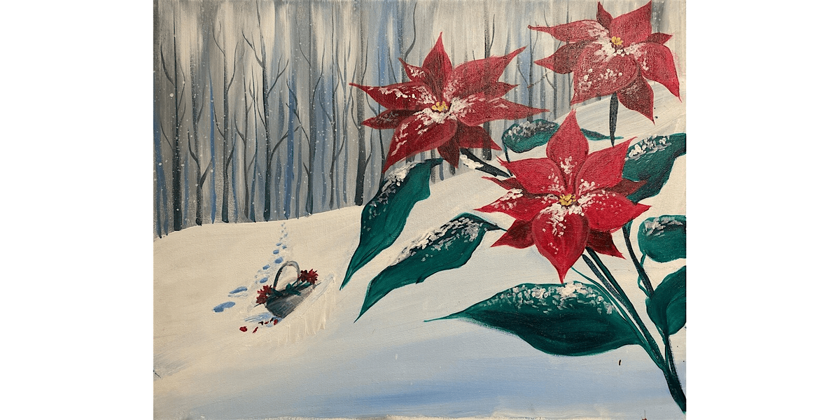 Picking Poinsettias - Paint and Sip in Chicago | Classpop!\u2122