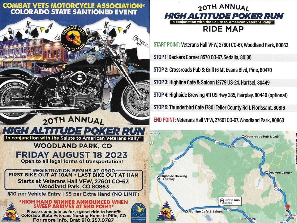 2025 Poker Run Schedule