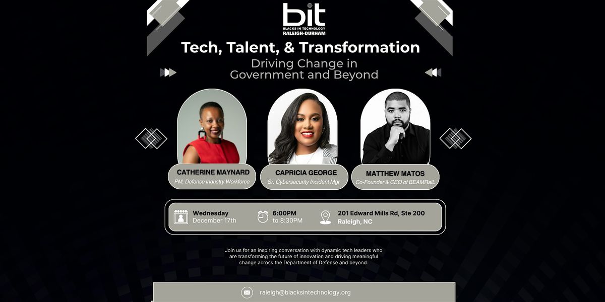 Tech, Talent, & Transformation: Driving Change in Government and Beyond