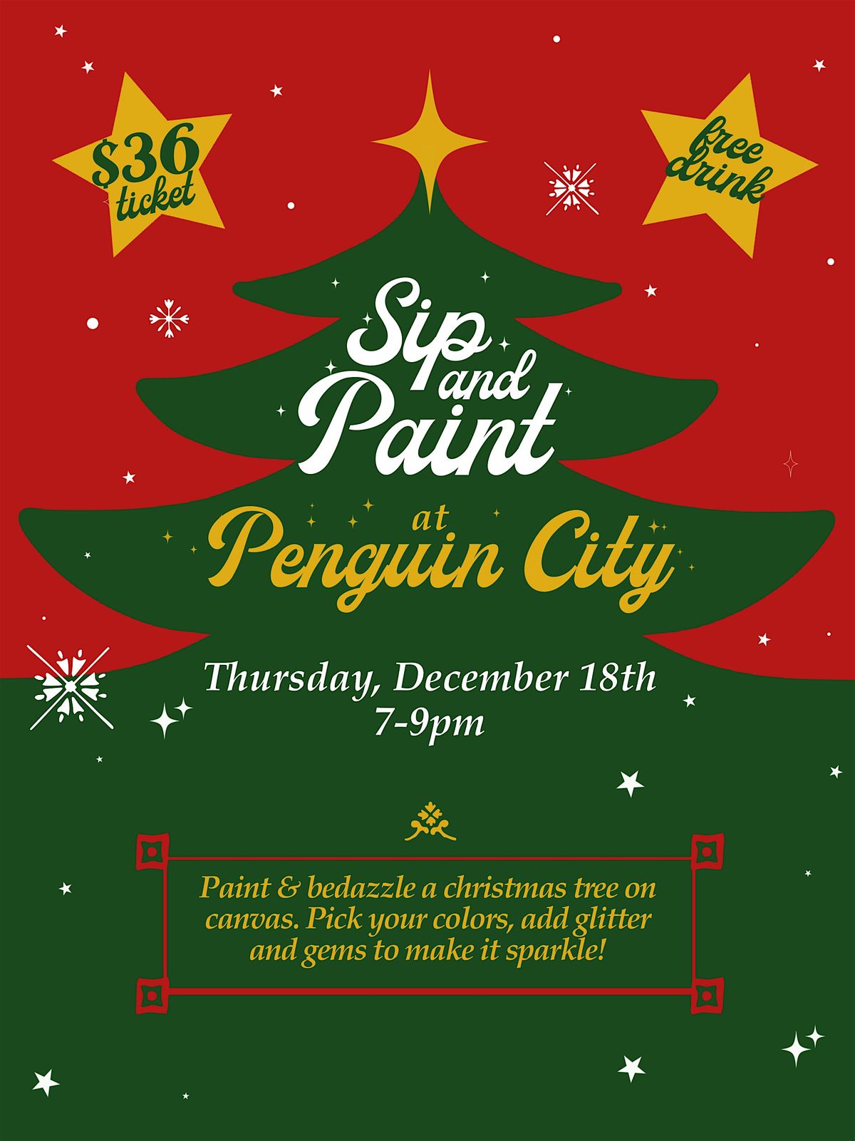 Christmas Sip & Paint!