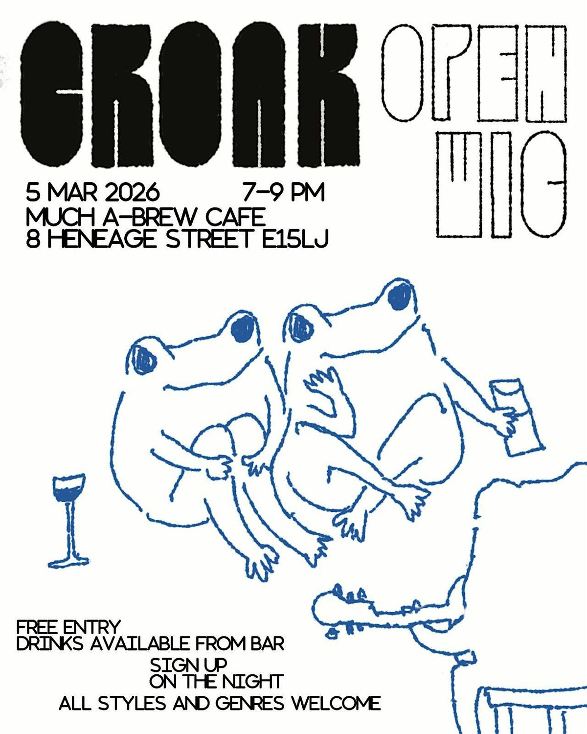 Croak Open Mic
