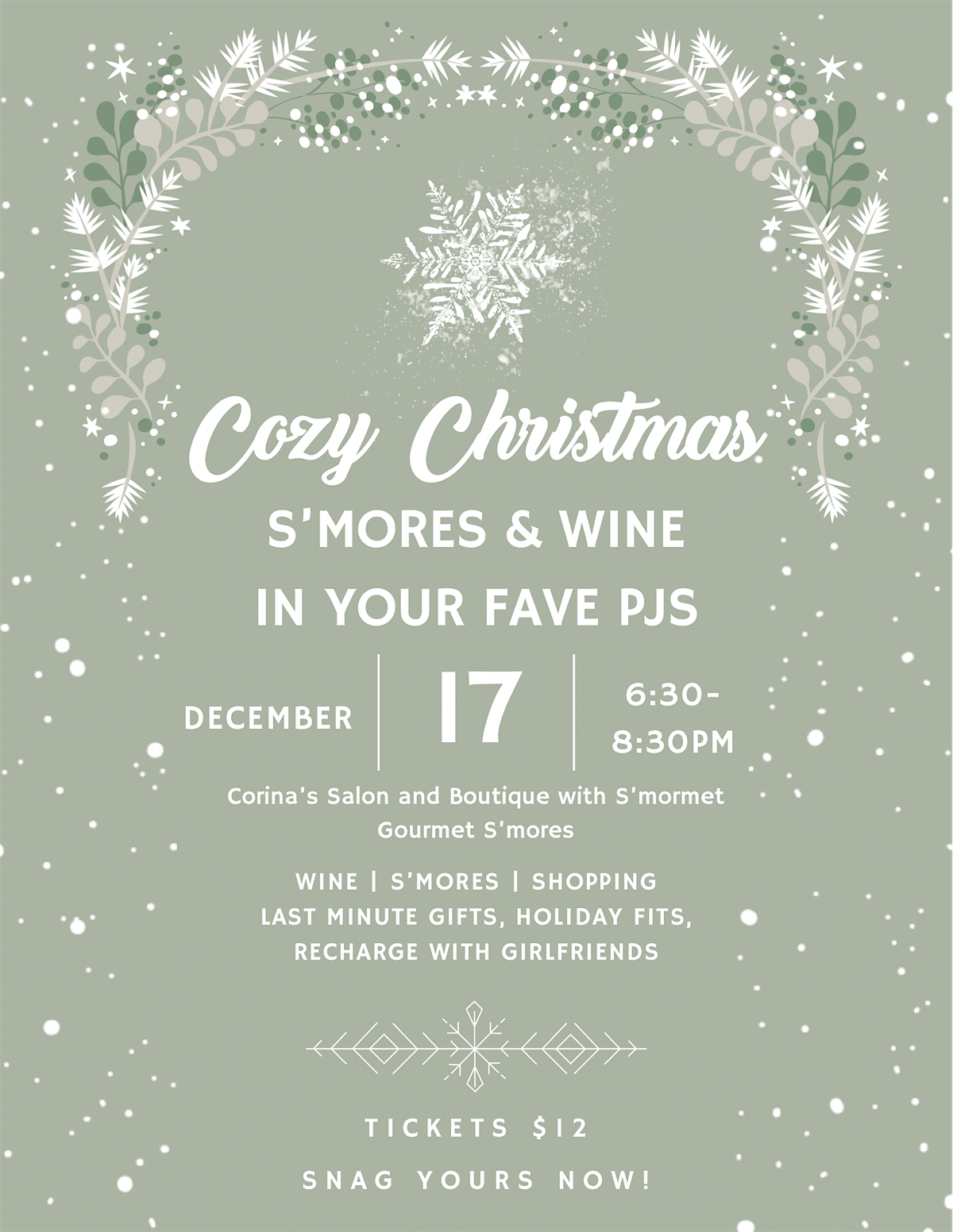 Cozy Christmas|S'mores & Wine