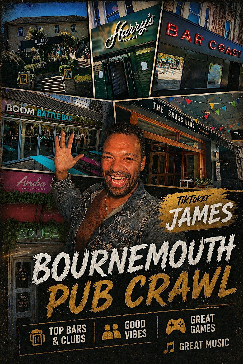 Bournemouth pub crawl with TikeToker James