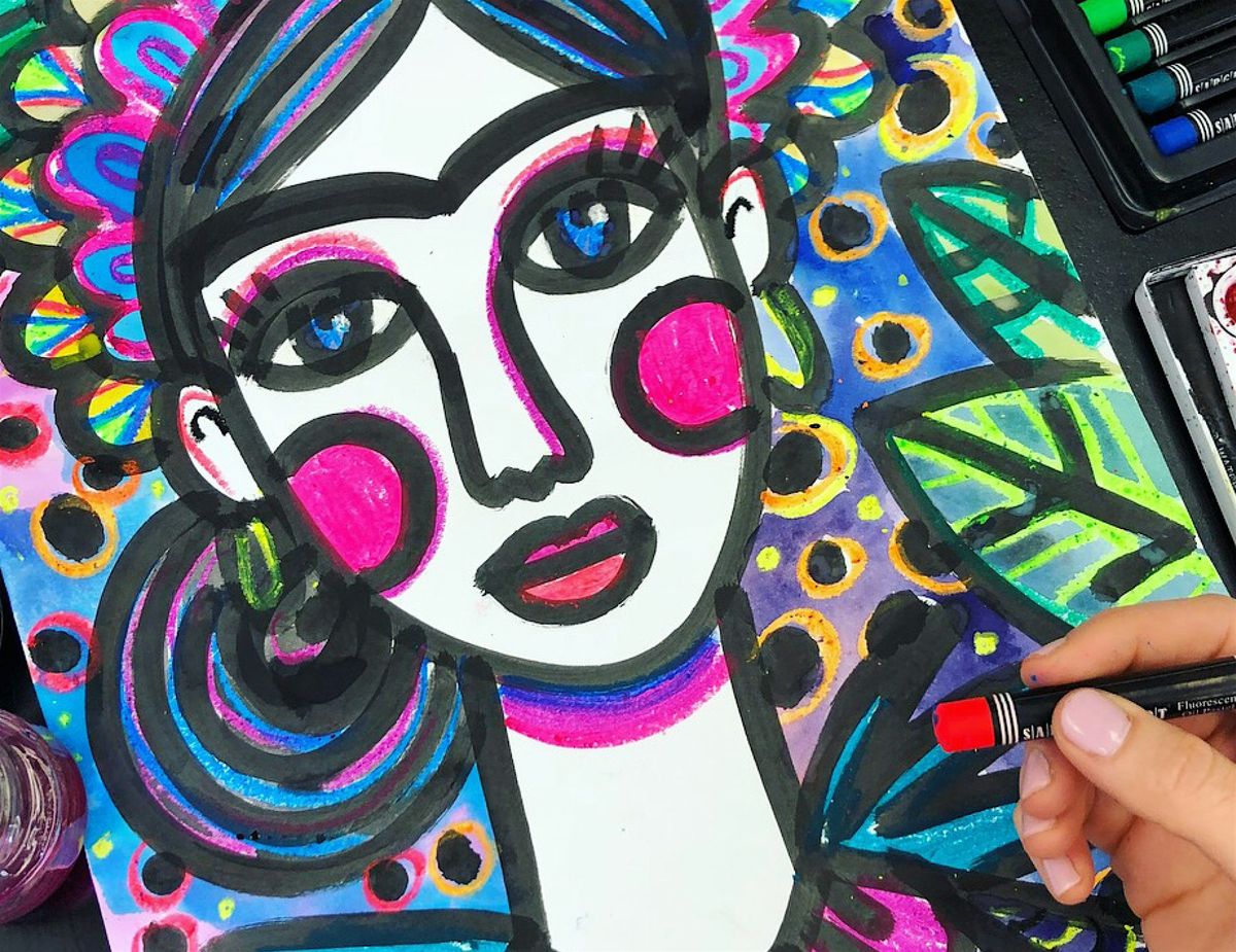 Kids Workshop: Folk Art Portraits