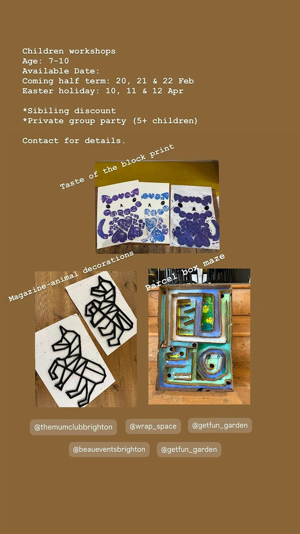 Copy of Children creative workshops-3 Days (June)