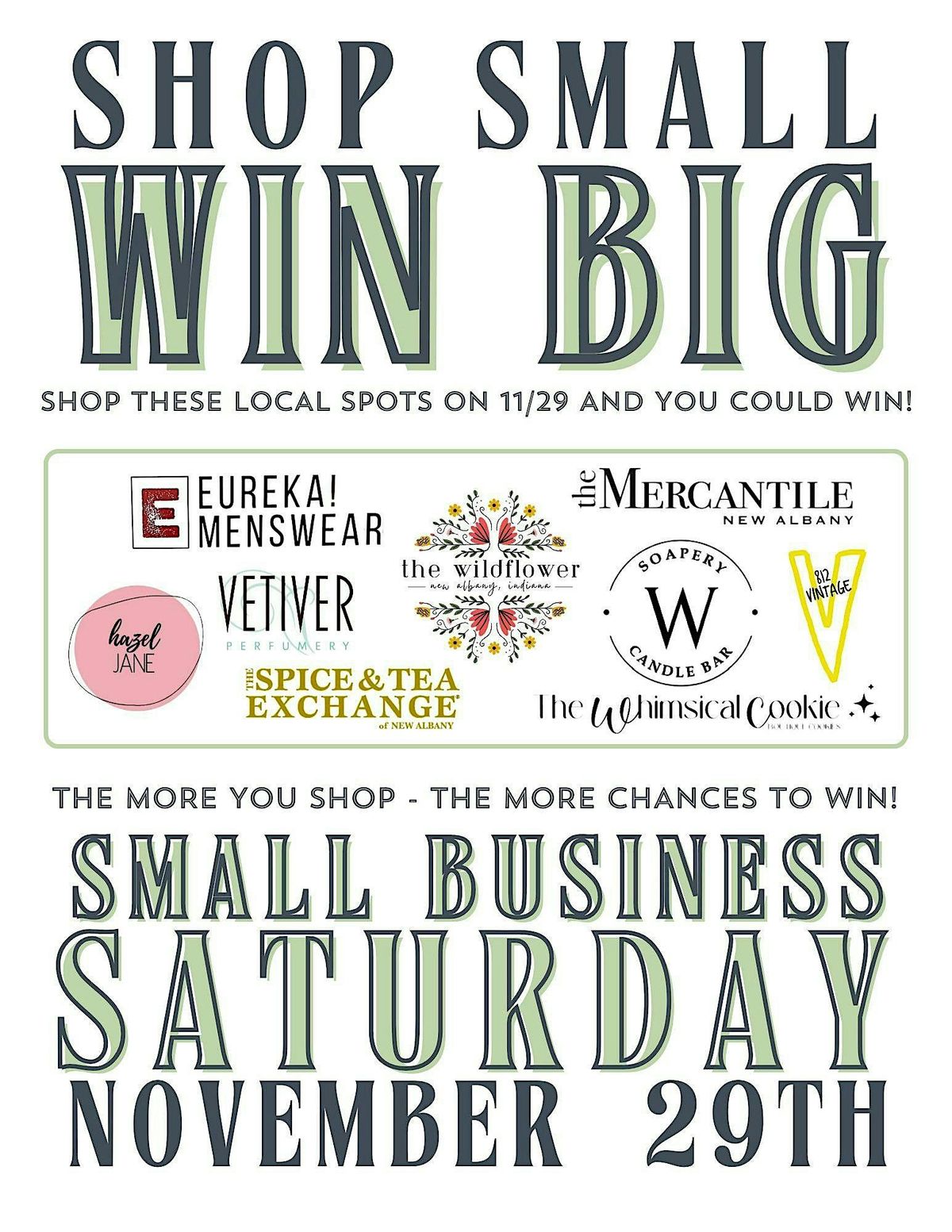 SHOP SMALL, WIN BIG! Small Business Saturday 2025