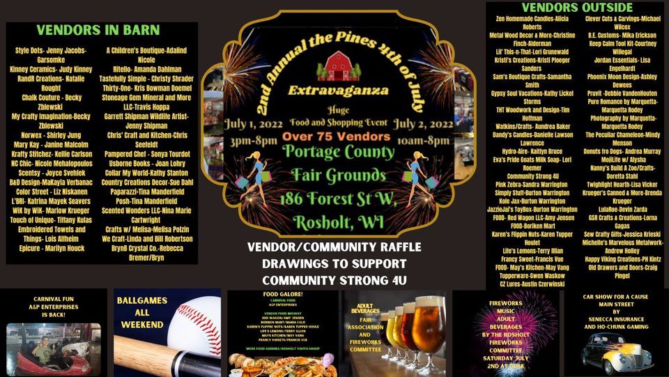 2nd Annual the Pines 4th of July Extravaganza Portage County Fair