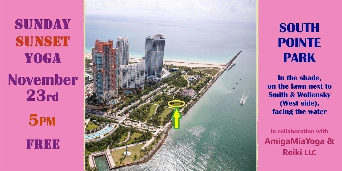 Sunday Sunset Yoga on Nov.23rd