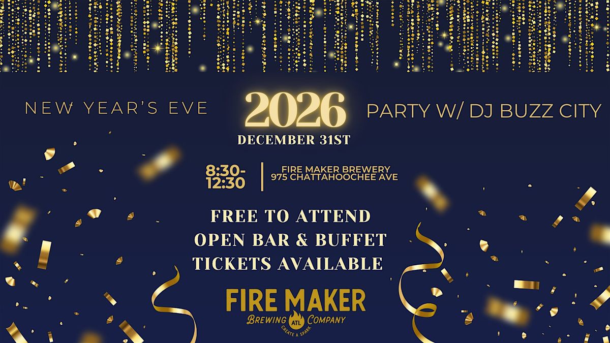 New Year's Eve Open Bar with DJ Buzz City