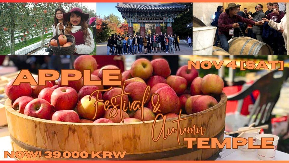 Apple Festival & Autumn Temple at Yesan Korea, Taejon on 4th November, 2023