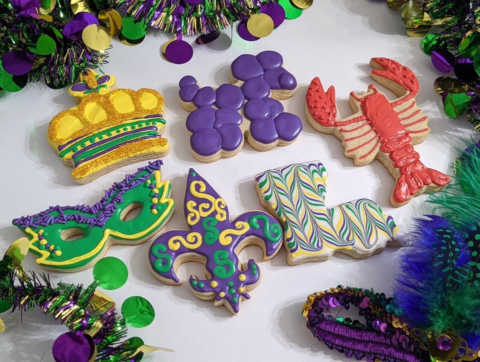 mardi gras cookie decorating ideas