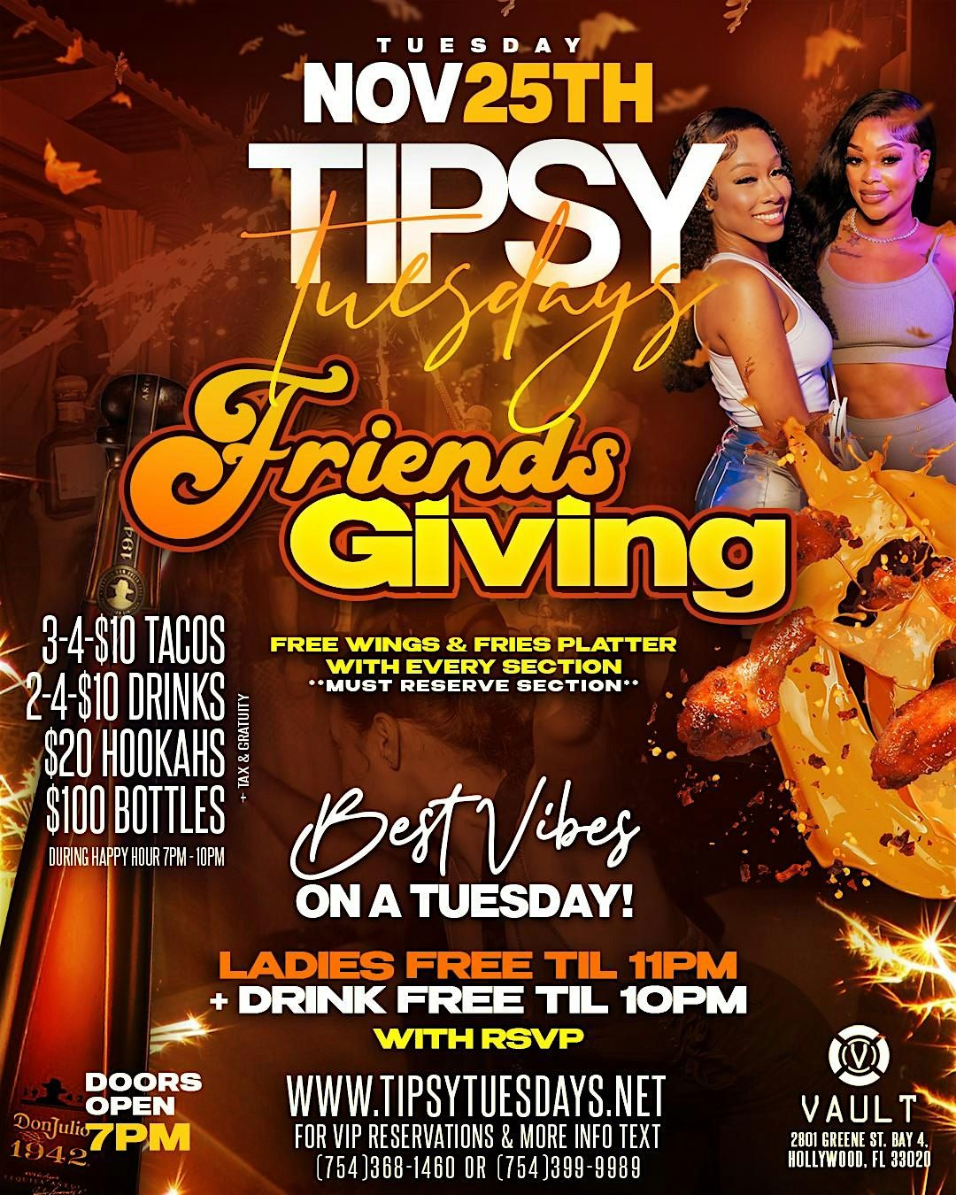 Tipsy Tuesdays: The #1 Weekday Destination (Friendsgiving)