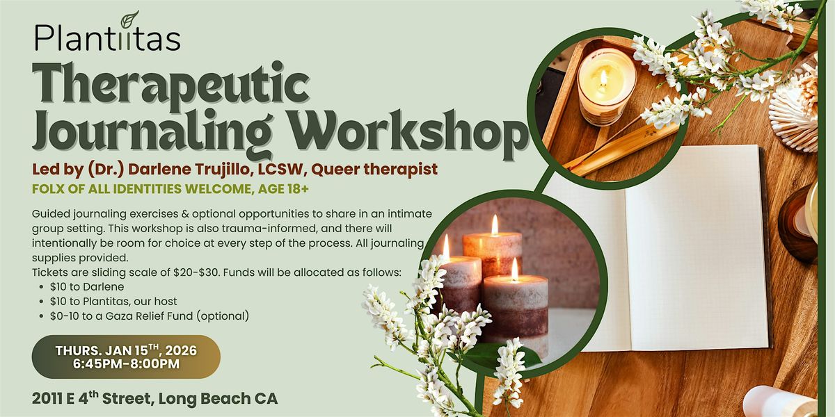 Therapeutic Journaling workshop