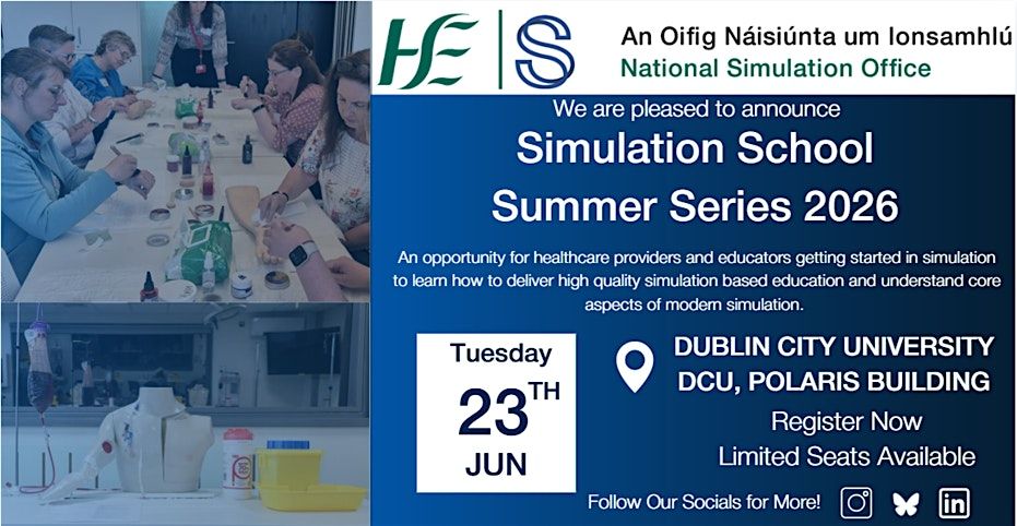 Simulator Visual Dcu National Simulation Office Summer School DCU 23rd June 2026 at DCU ...