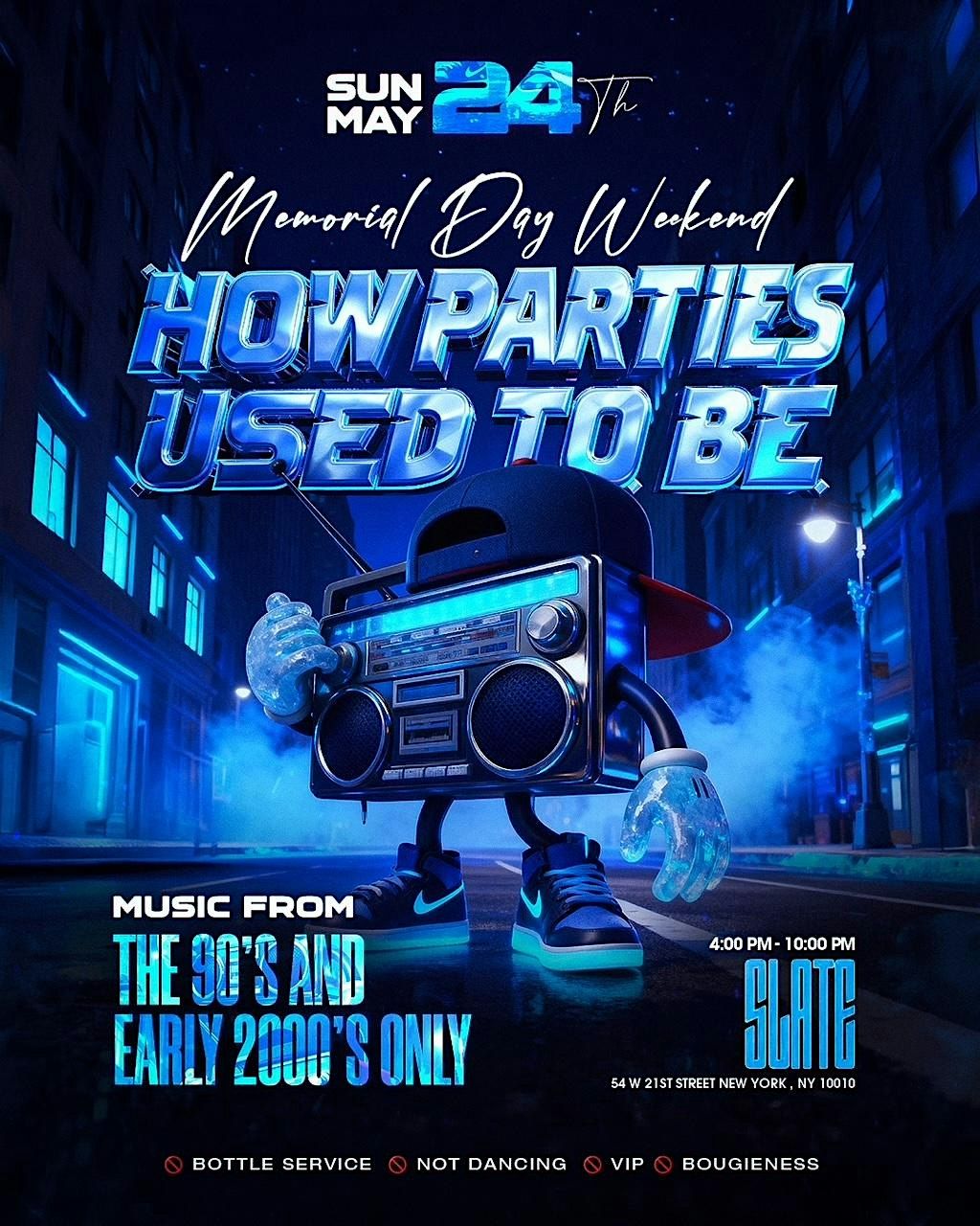 How Parties Used To Be #NYC #Memorial Day Weekend