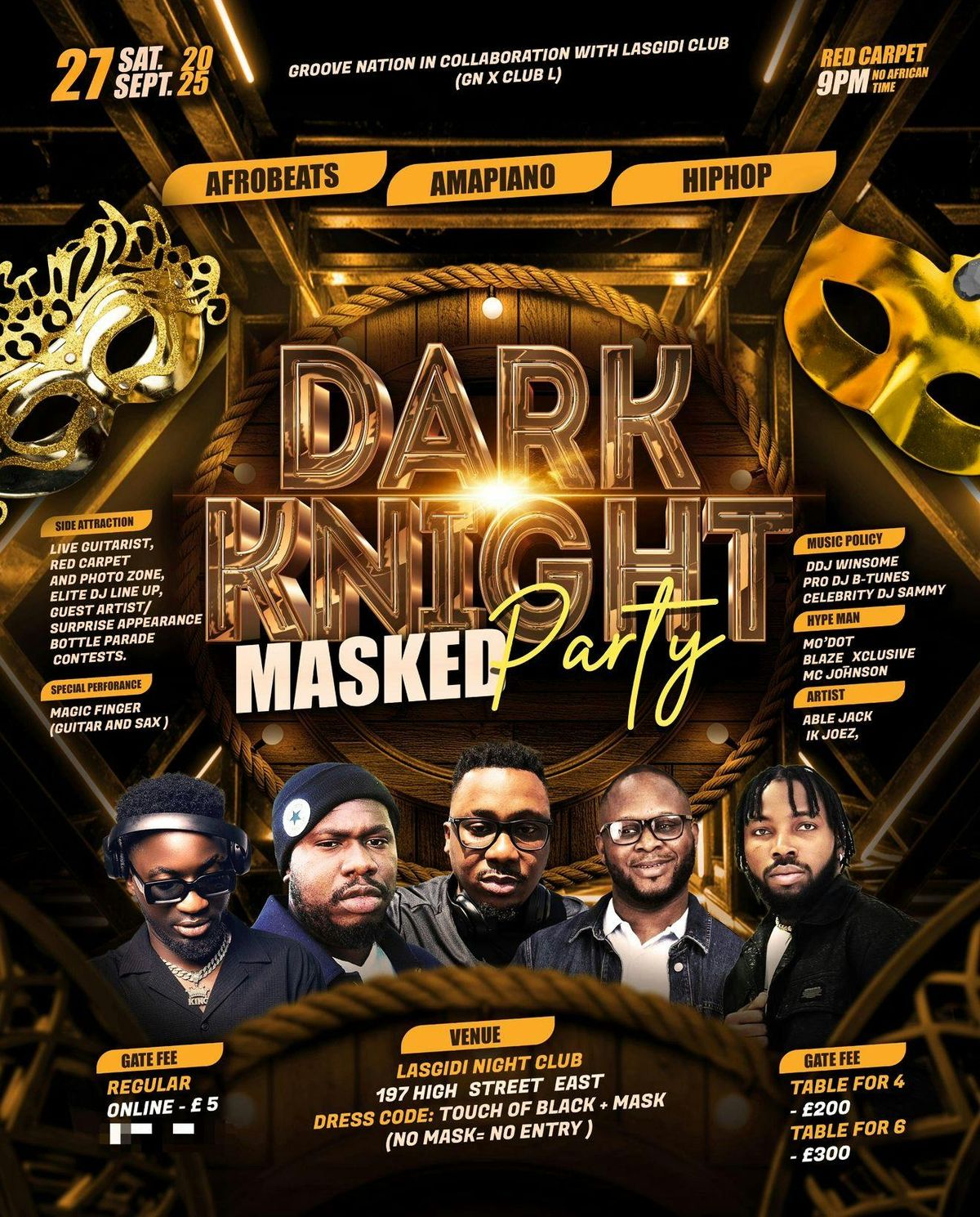 DARK KNIGHT MASK PARTY