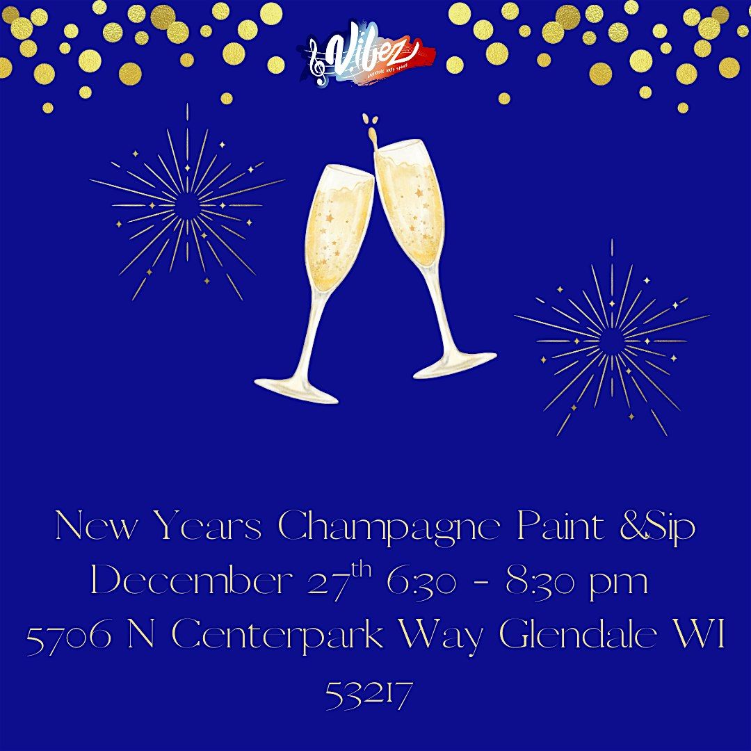 New Years Eve Champagne Paint & Sip