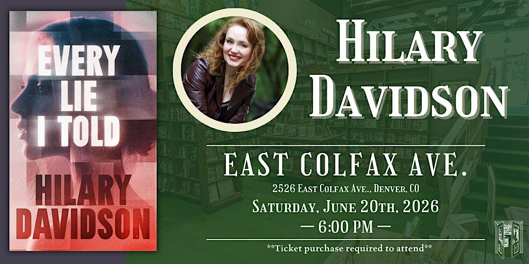 Hilary Davidson Live at Tattered Cover Colfax
