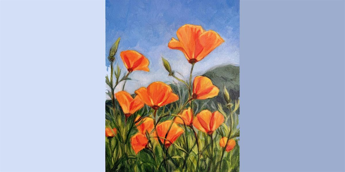 Workshop | Acrylic Painting \u2022 California Poppies | Laguna Art-A-Fair