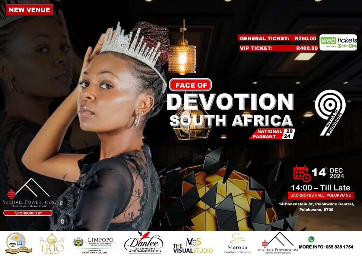 Face of Devotion South Africa 2024 Jack botes Hall, Polokwane