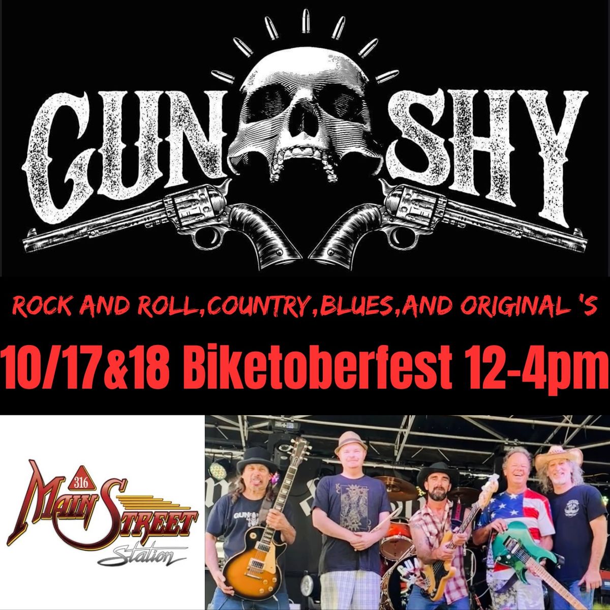 Biketoberfest 2024 Gun Shy Rocks Main Street Station, Daytona Beach