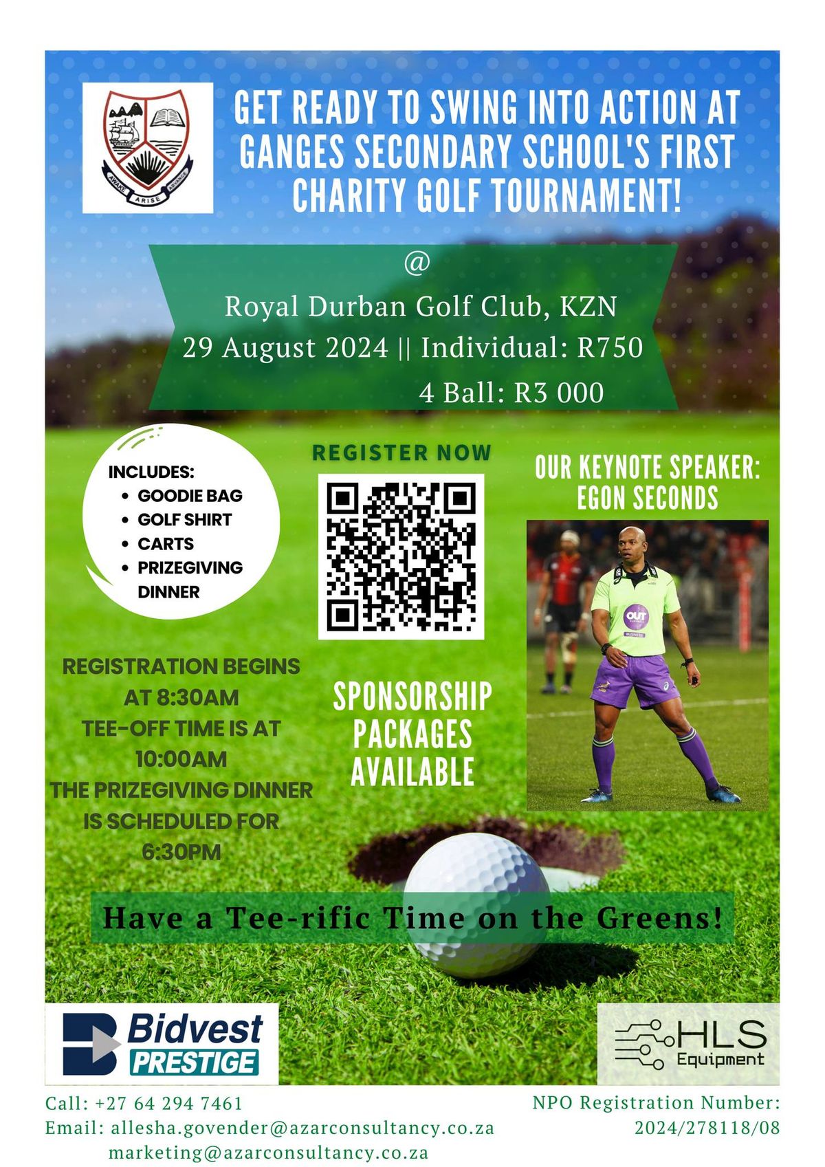 Ganges Secondary School 1st Charity Golf Tournament Royal Durban Golf