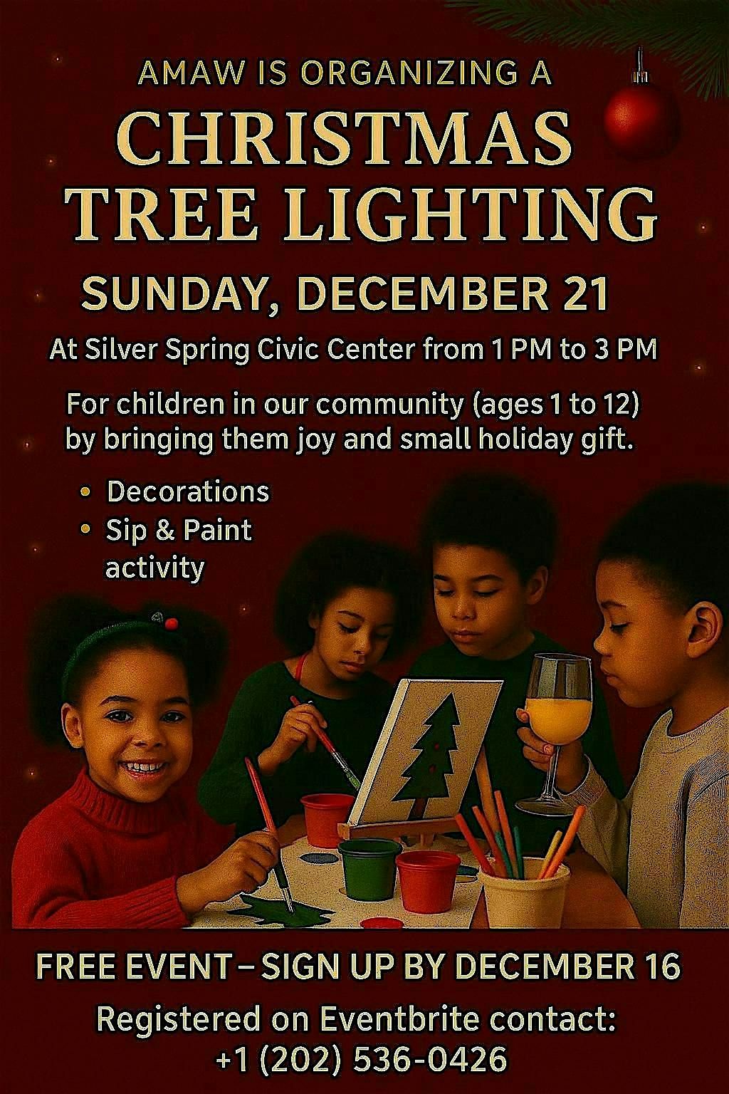 AMAW Christmas Tree Lighting *FREE*
