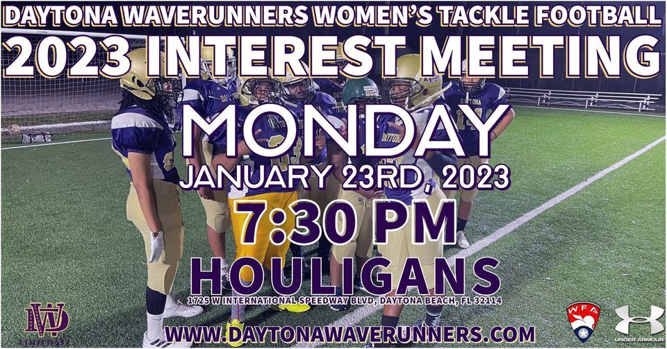 Daytona Waverunners Womens Tackle Football Team Interest Meeting ...