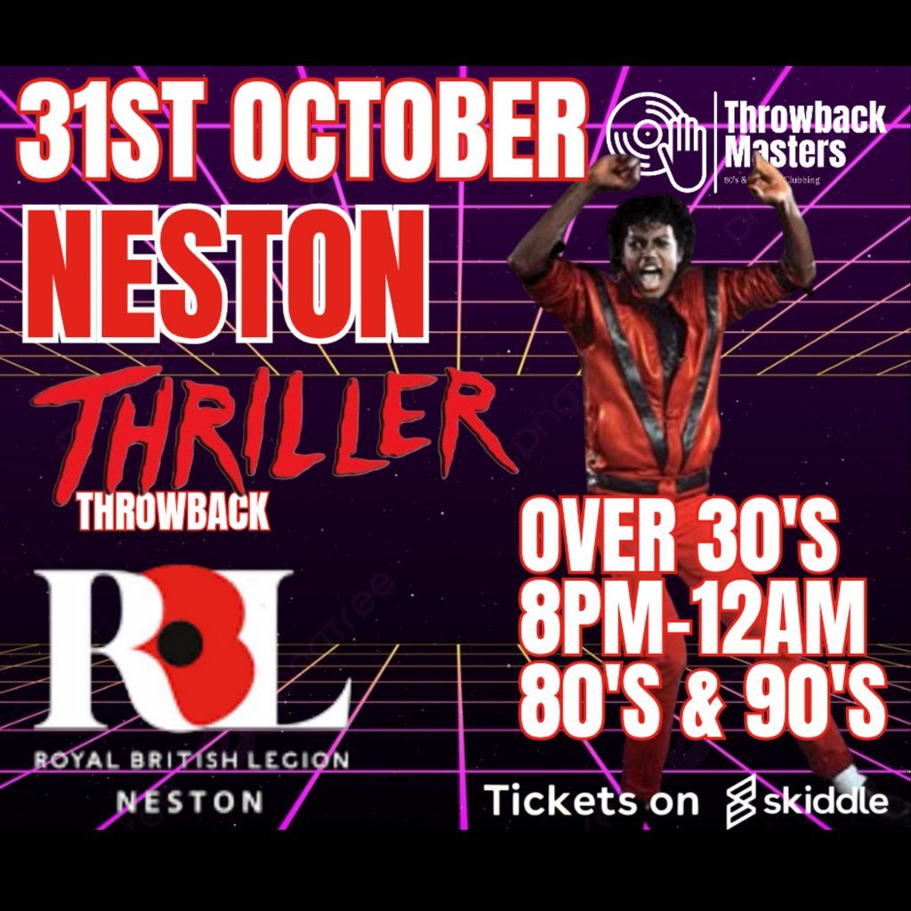 Throwback Masters Neston Over 30's Halloween Party