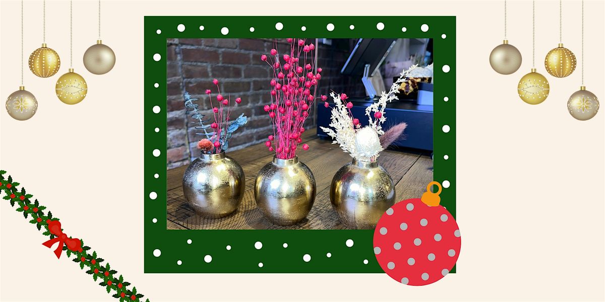 December Floral Session - Ornament-inspired bud vase (set of 3)