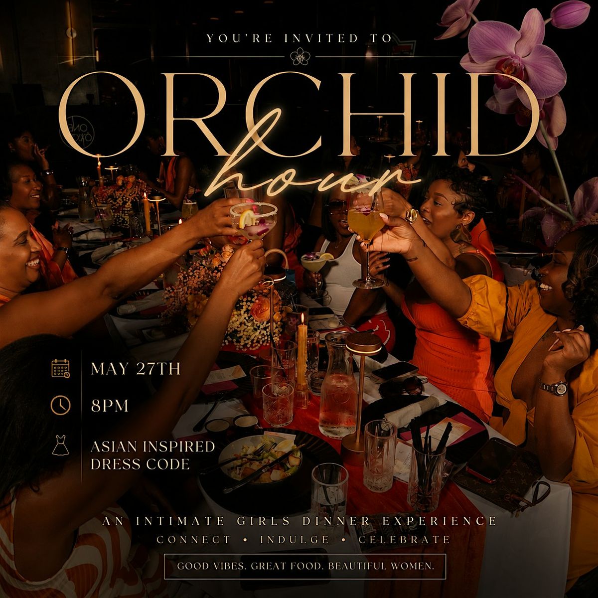 Orchid Hour: Girl Dinner