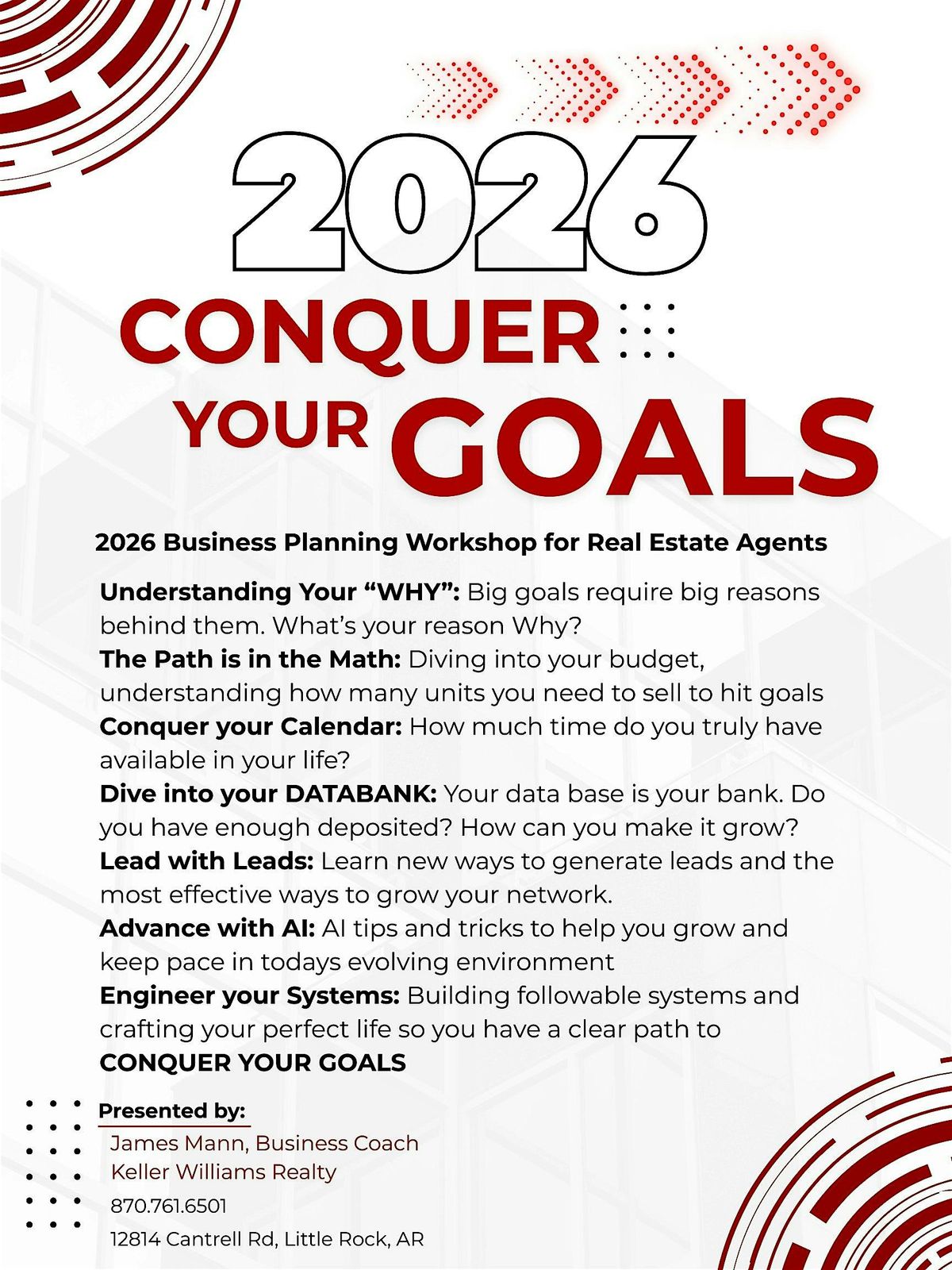 2026 Business Planning Workshop for Real Estate Agents