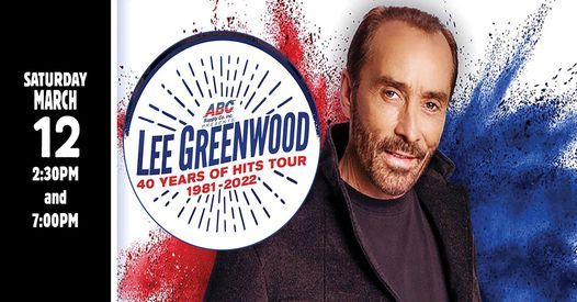 Orange Blossom Opry 2022 Schedule Lee Greenwood | The Orange Blossom Opry, Weirsdale, Fl | March 12, 2022