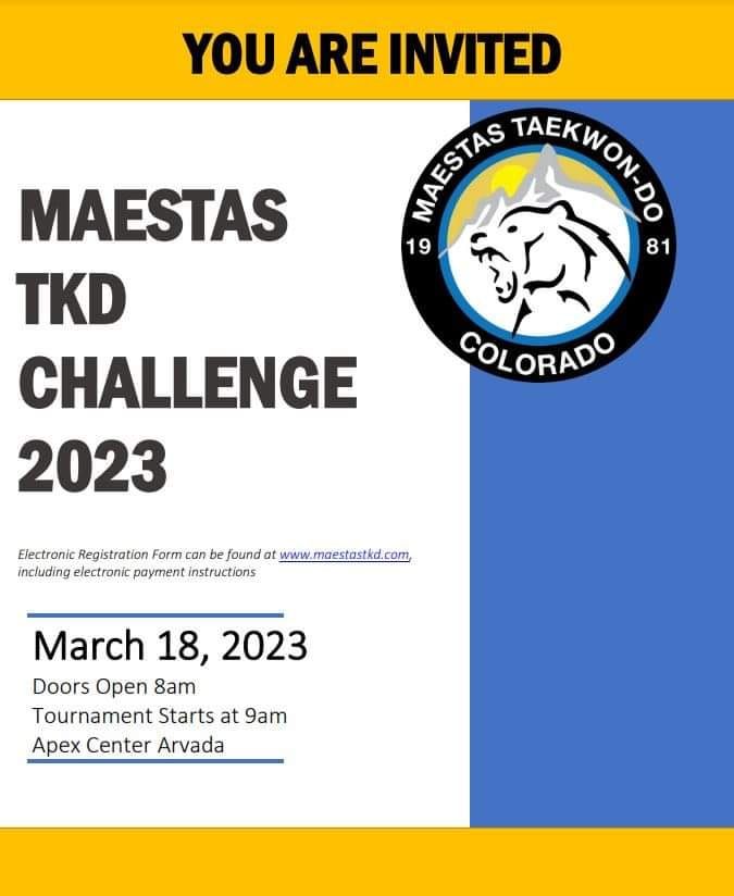 Maestas TKD Challenge 2023