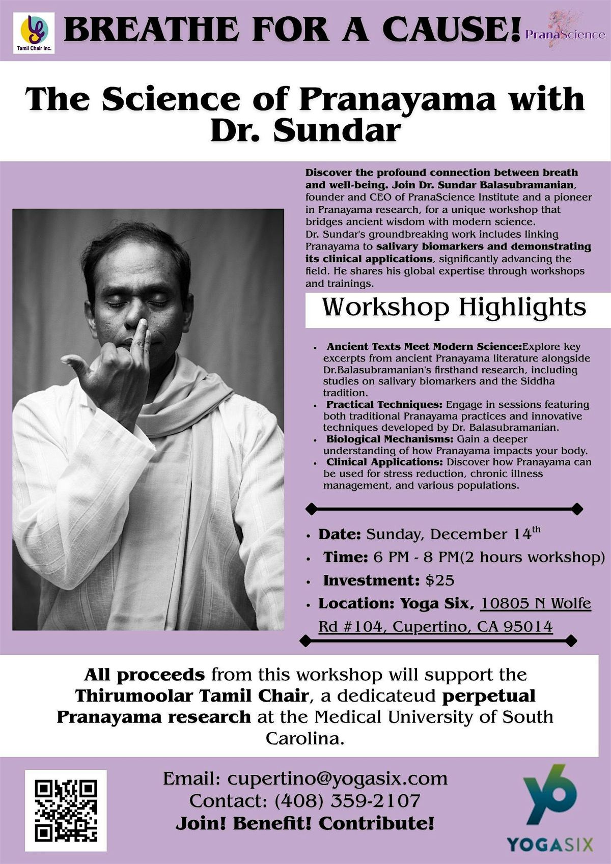 The Science of Pranayama with Dr. Sundar