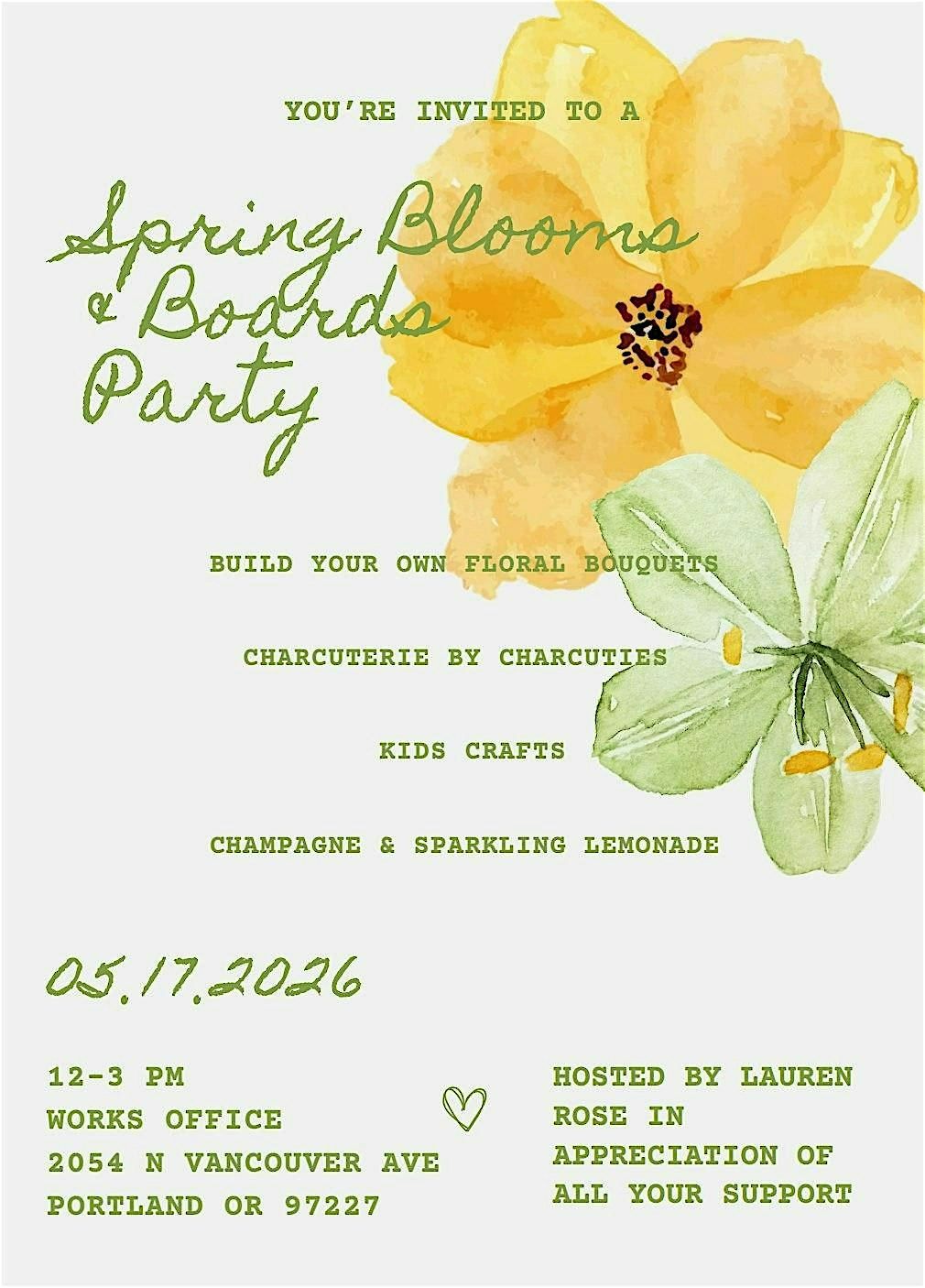 Lauren\u2019s Spring Blooms + Boards Client Appreciation Party